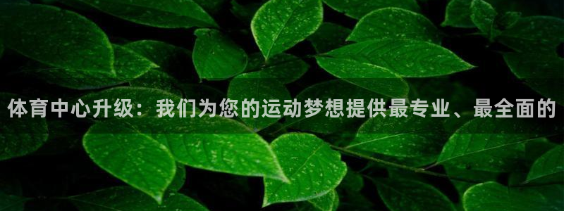 意昂体育4平台假的吗是真的吗吗：体育中心升级：我们为您的运动
